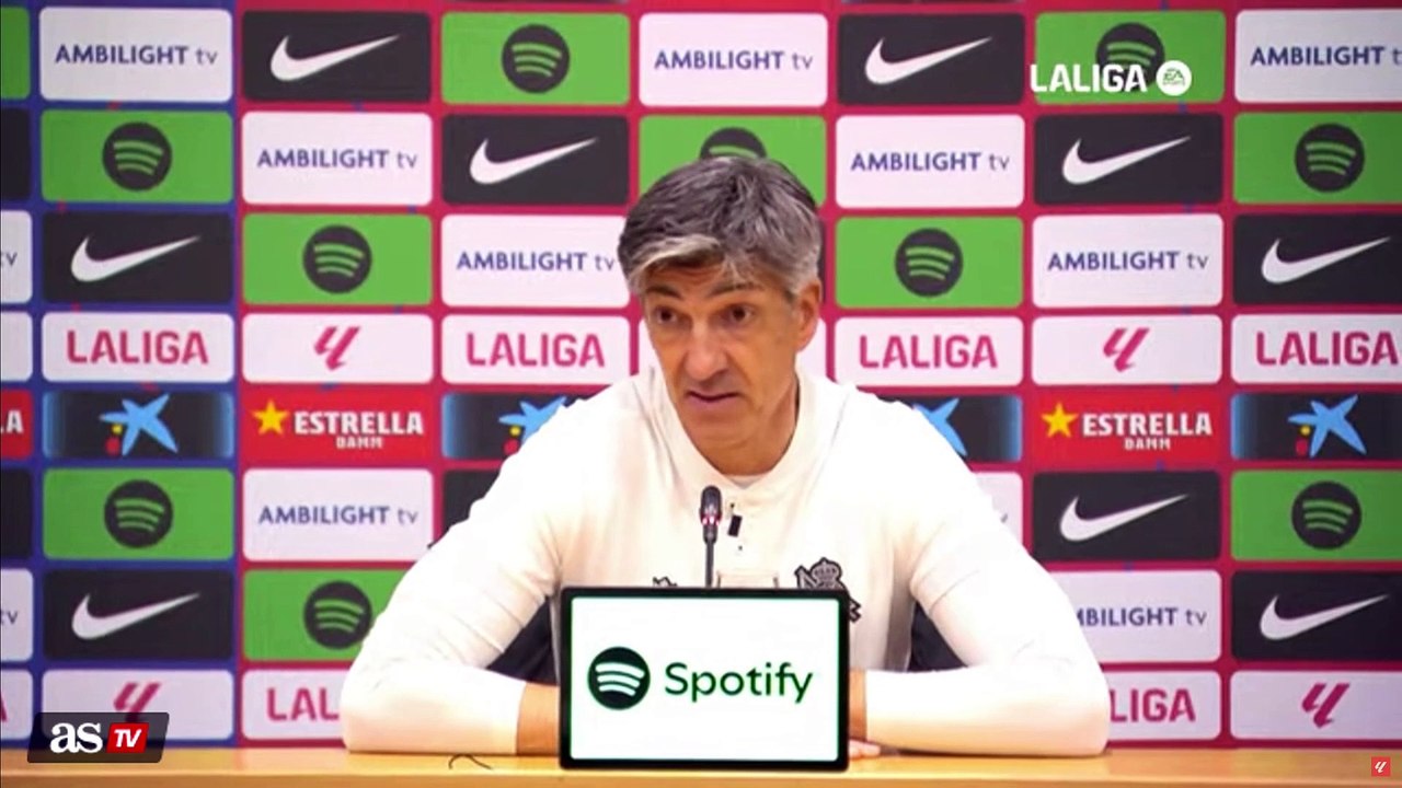 Imanol Alguacil, rueda de prensa posterior al FC Barcelona 4 - Real Sociedad 0