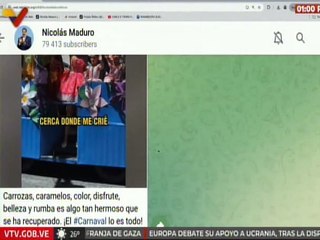 Presidente Maduro destacó que se ha recuperado en Venezuela la belleza de los carnavales