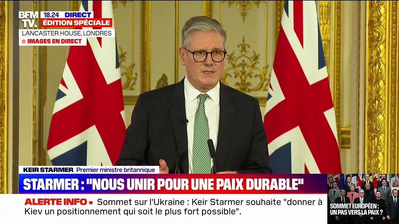 Envoi de troupes militaires en Ukraine: "Pour préserver la paix, il faut être prêt à défendre cette paix", justifie Keir Starmer