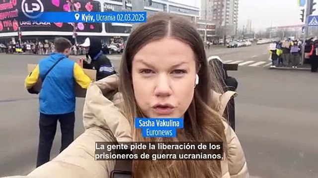 Manifestaciones masivas en Ucrania para pedir la liberación de los prisioneros de guerra
