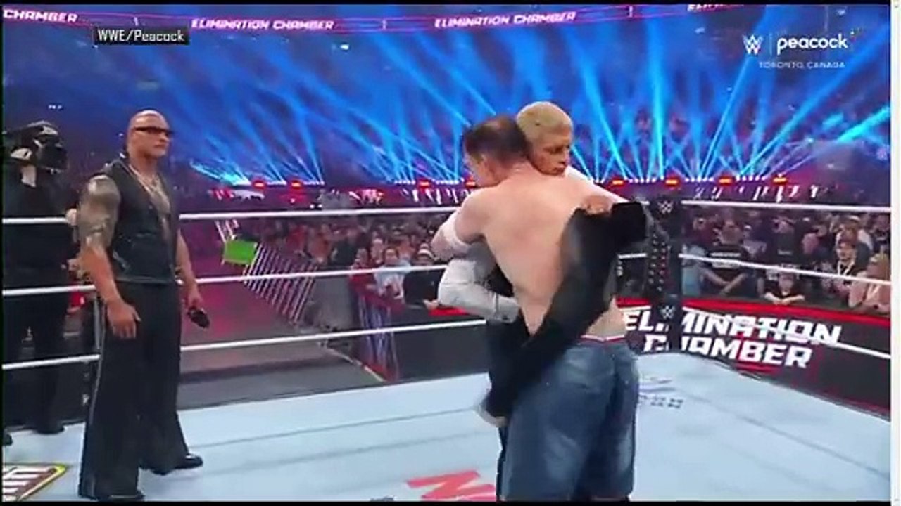 Johncena attack on cody rhodes