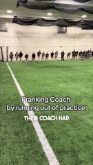 They pranked their coach at practice