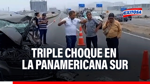 Triple choque en Panamericana Sur: Un fallecido y cinco heridos tras aparatoso accidente en Punta Negra
