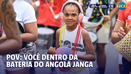 POV: você dentro da bateria do Angola Janga