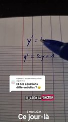 Equations diffentielles Terminale Spé Maths 🍋‍🟩