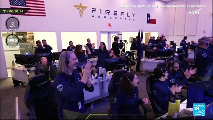 Módulo lunar de la empresa privada Firefly aterriza exitosamente en la Luna