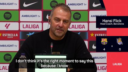 Flick focusing on one game at a time