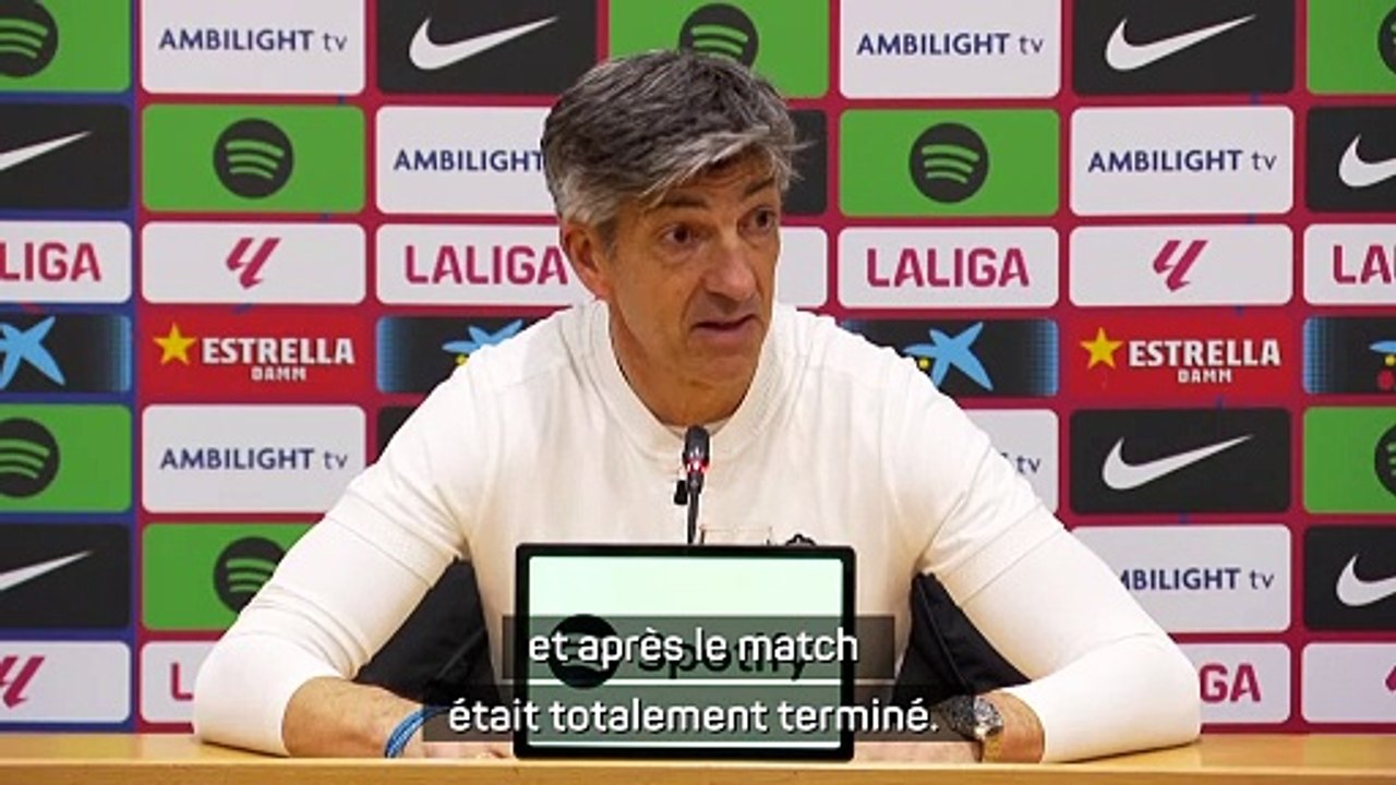 Real Sociedad - Alguacil : "À partir du carton rouge, le match était terminé"