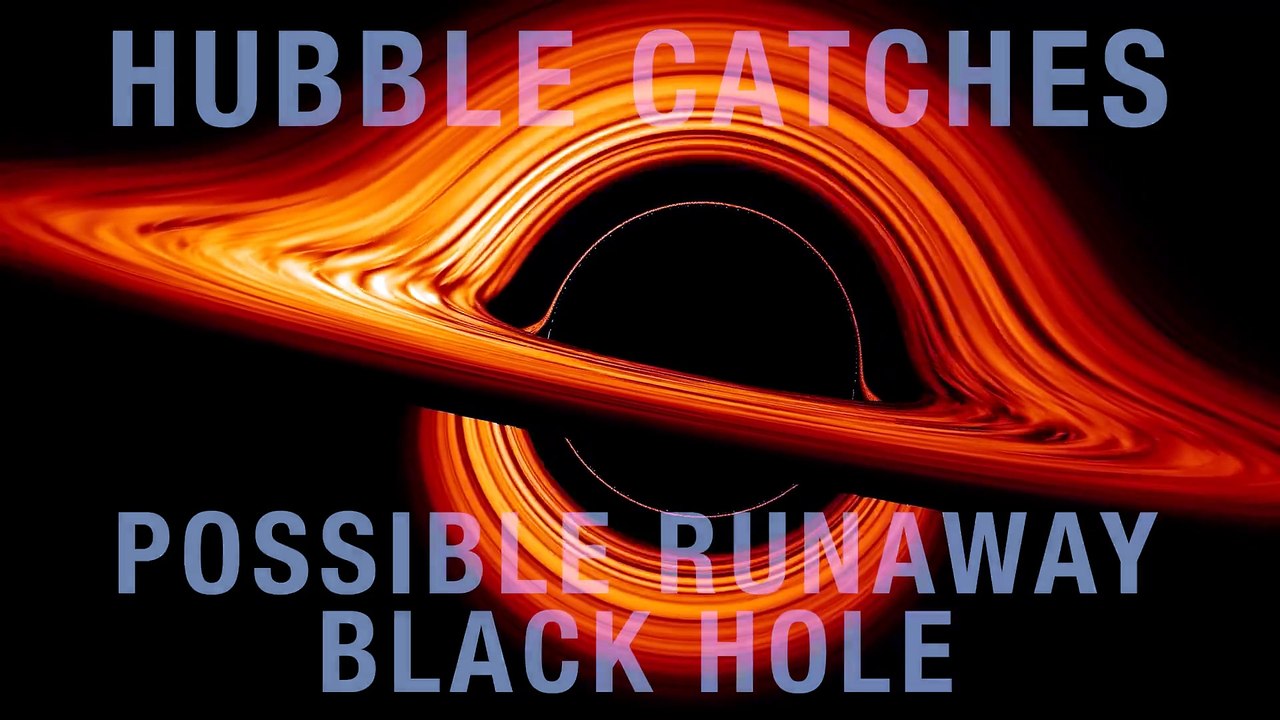 Hubble View Of Runaway Black Hole Leaves Massive Streak Of Stars In Its ...