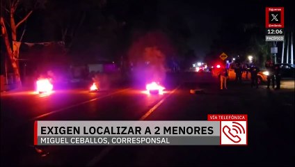 Bloquean la autopista Puebla-Atlixco; exigen localizar a dos adolescentes secuestradas