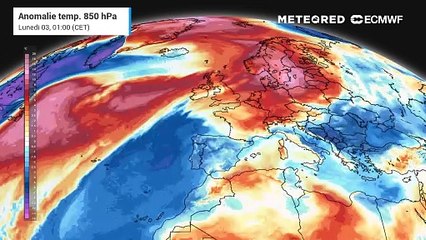 Alta pressione in rimonta sull'Europa