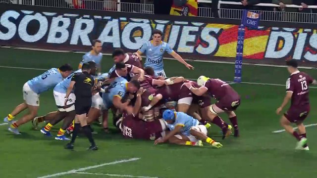 TOP 14 - Essai de Connor SA (UBB) - USA Perpignan - Union Bordeaux-Bègles