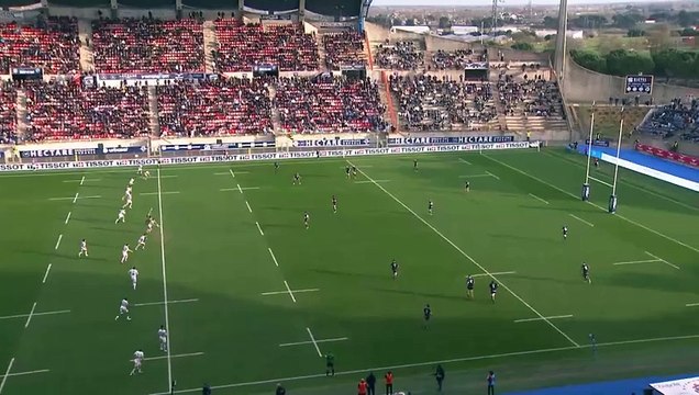 TOP 14 - Essai de Gabriel NGANDEBE (MHR) - Montpellier Hérault Rugby - Castres Olympique