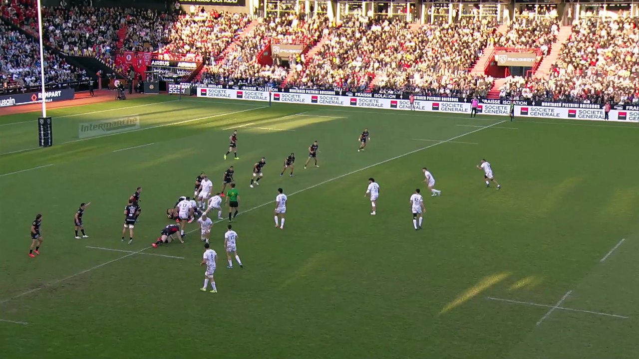 TOP 14 - Essai de Stephen VARNEY (RCV) - Stade Toulousain - RC Vannes