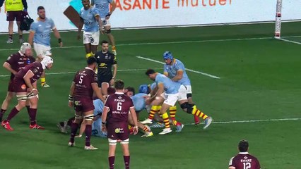 TOP 14 - Essai de Sipili FALATEA (UBB) - USA Perpignan - Union Bordeaux-Bègles