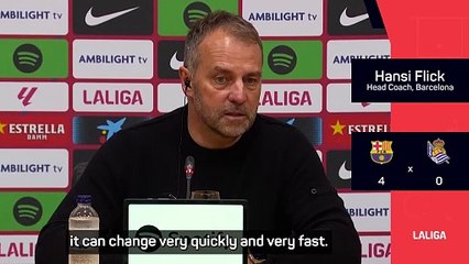 Flick focusing on one game at a time