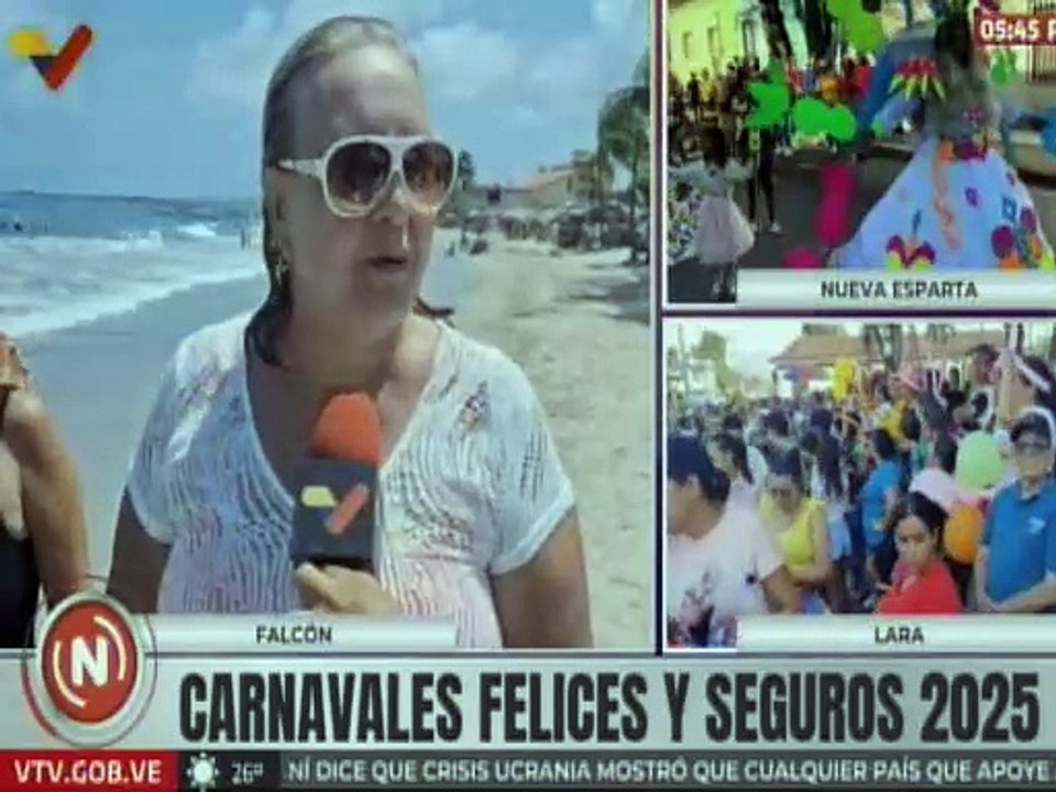Familias venezolanas se trasladan hasta playas del edo. Falcón para disfrutar de los Carnavales 2025