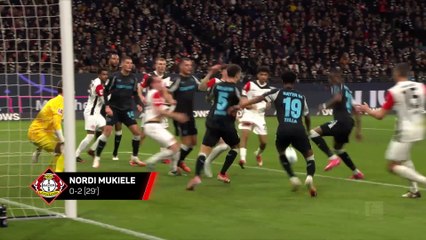 Leverkusen dominate Frankfurt to stay in title fight