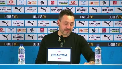 De Zerbi : « Un match qui peut être déterminant » - Foot - L1 - OM