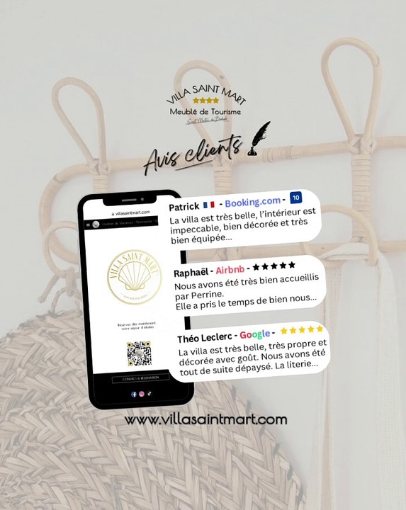 Pour vos vacances en Normandie réservez la Villa Saint Mart, seul meublé de Tourisme  ★★★★ à Saint Martin de Bréhal. www.villasaintmart.com