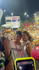 Sasha e marido curtem o Carnaval de Salvador no Camarote Expresso 2222; veja