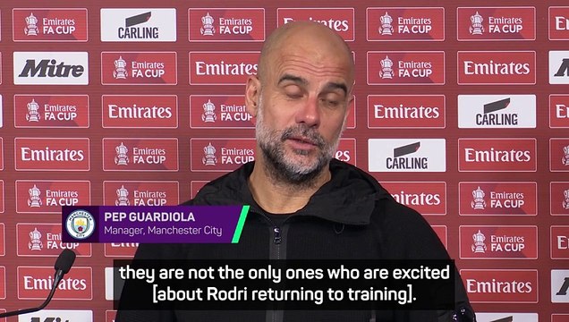 Guardiola expects Rodri to play before the end of the season