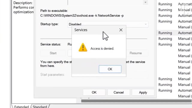How To Fix Unable to disable Delivery Optimization service
