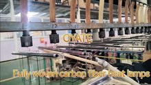 512mm 220v 1200w /1700w fully woven carbon fiber heating tubes production process