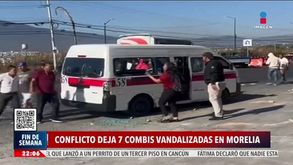 Grupos rivales de transportistas protagonizan pelea en Morelia, Michoacán