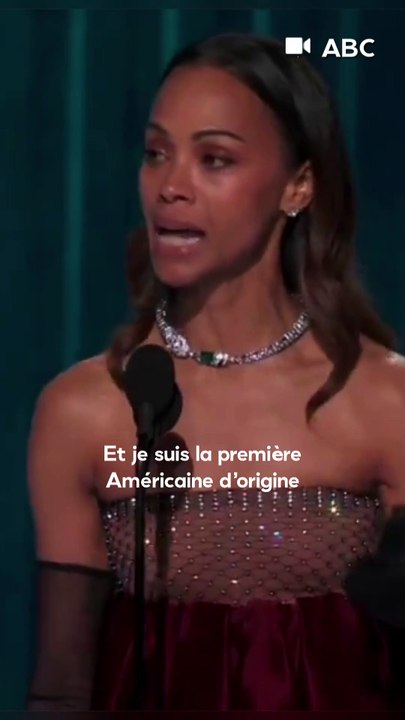 Zoe saldana acceptance speech Oscars