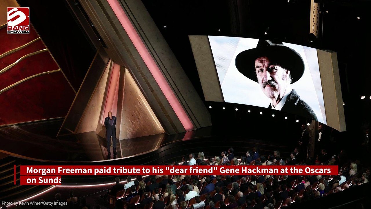 Morgan Freeman leads In Memoriam with tribute to Gene Hackman at the Oscars