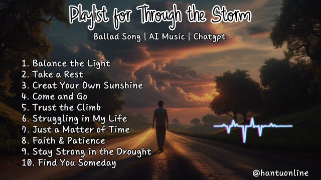 Playlist for Through the Storm | Ballad Song | AI Music | Chatgpt | English Song