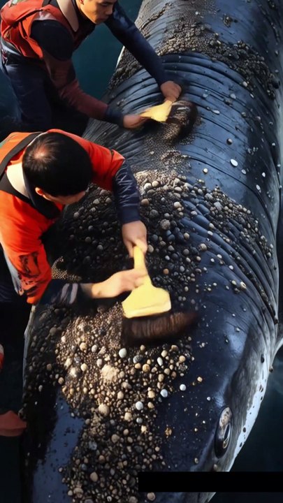 🦈 Rescuing a GIANT Shark Covered in Barnacles! 🧼 (Satisfying Cleanup ...