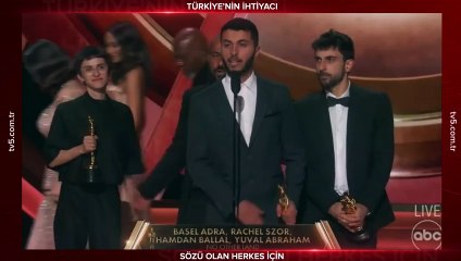 İsrail'in Filistinlilere uyguladığı baskıyı anlatan "No Other Land", "En İyi Belgesel Oscar"ını kazandı