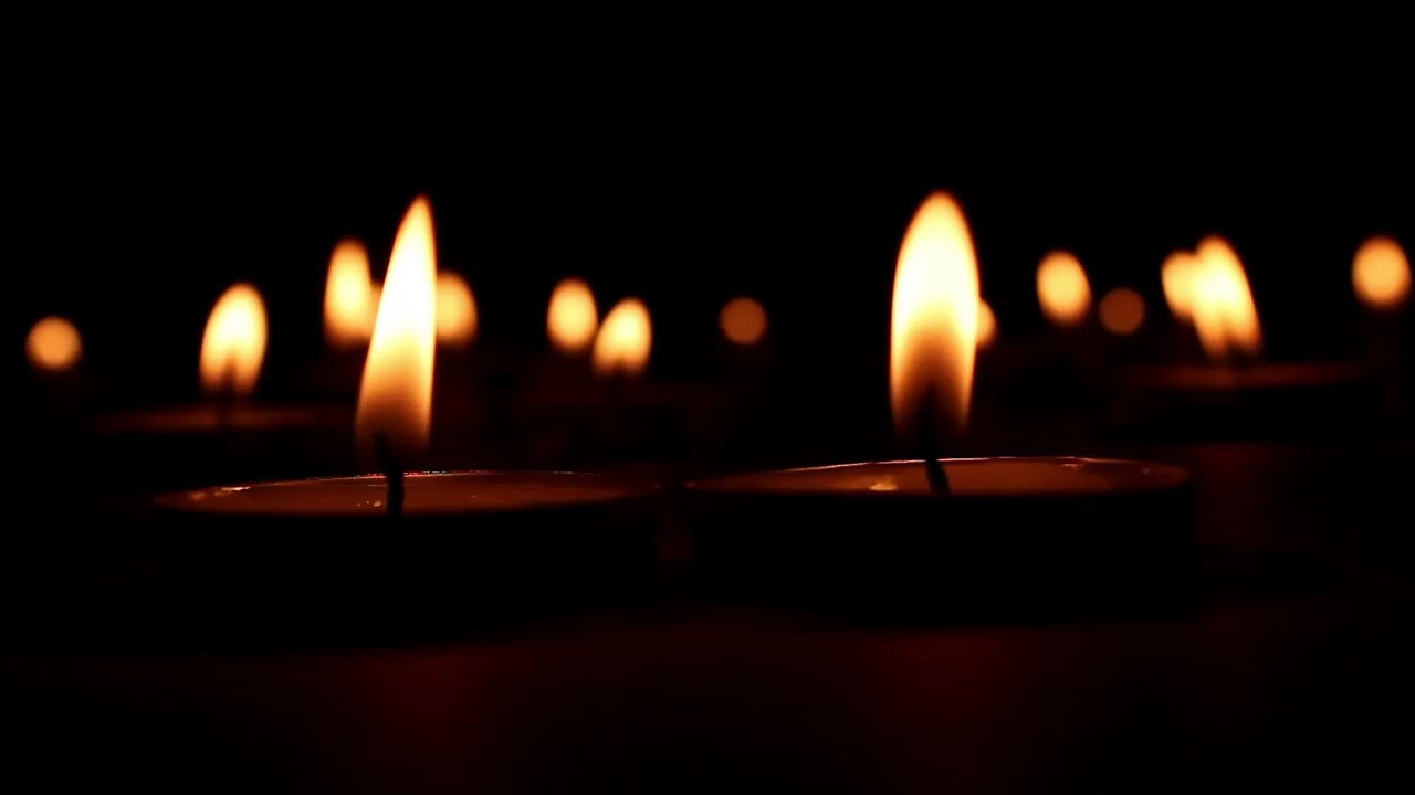 Burning Candles At Night 1