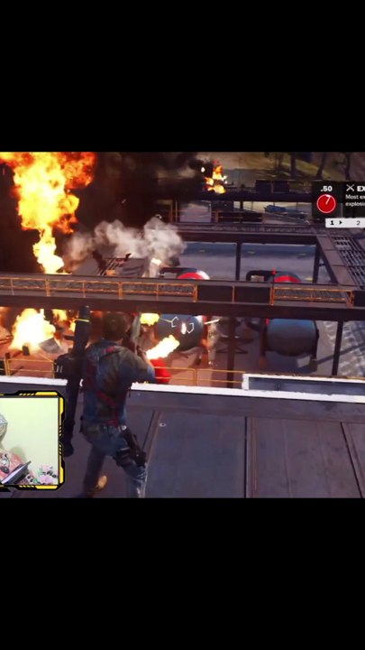 Just Cause 3 | I destroyed the fuel tanks in the army camp of the nation