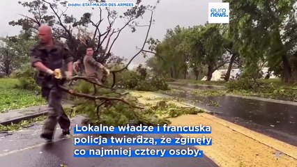 Reunion: Trwa sprzątanie po uderzeniu tropikalnego cyklonu Garrance