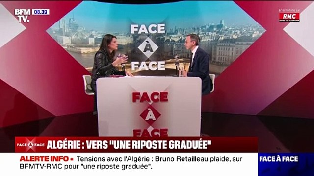 France-Algérie: Il y a sur la table des moyens qui sont les moyens d'une riposte graduée , affirme Bruno Retailleau