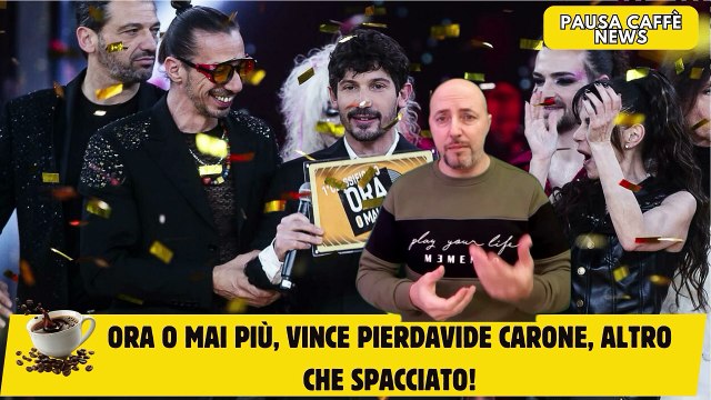 Ora o Mai Più, vince Pierdavide Carone, altro che spacciato!