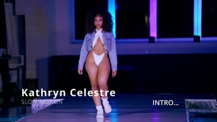 💫 Kathryn Celestre in Stunning Slow Motion | Miami Art Basel 2023 | Fusion Fashion 🎨🔥