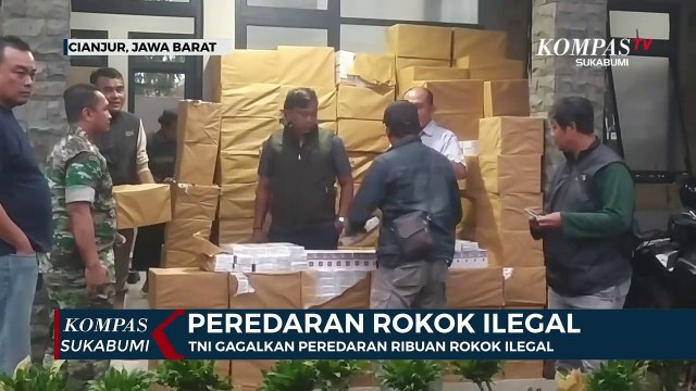 TNI Gagalkan Peredaran Ribuan Rokok Ilegal Lima Pelaku Diamankan