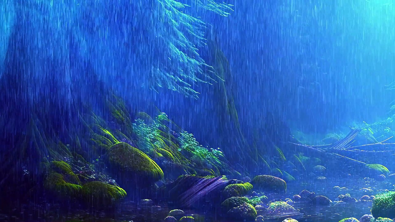 Heavy rain for insomnia on a rainy night, the sound of rain falling asleep quickly ASMR white noise