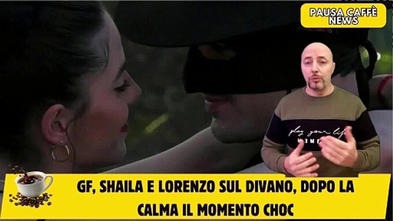 GF, Shaila e Lorenzo sul divano, dopo la calma il momento choc