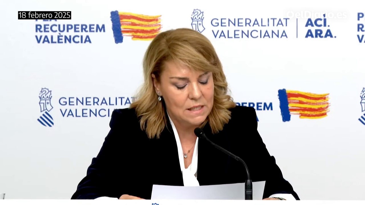 La portavoz del Consell, Susana Camarero, afirma que la responsabilidad del control de los barrancos es de la Confederación Hidrográfica del Júcar