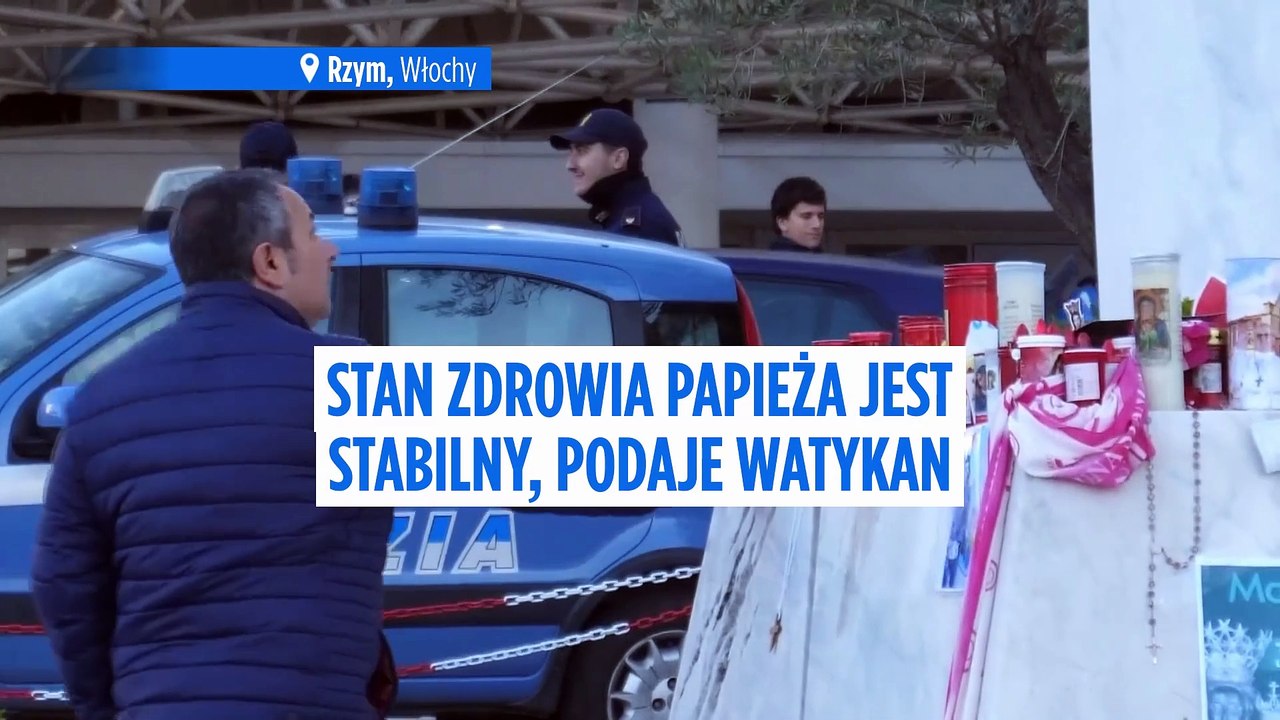 Stan zdrowia papieża stabilny, podaje Watykan