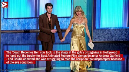 Goldie Hawn reveals her battle with cataracts at the Oscars
