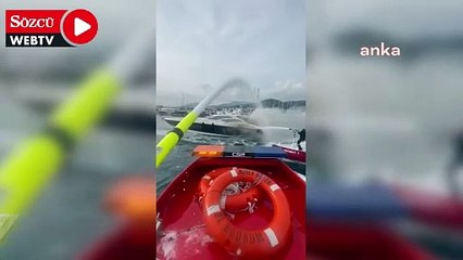 Bodrum'da yat yangını!