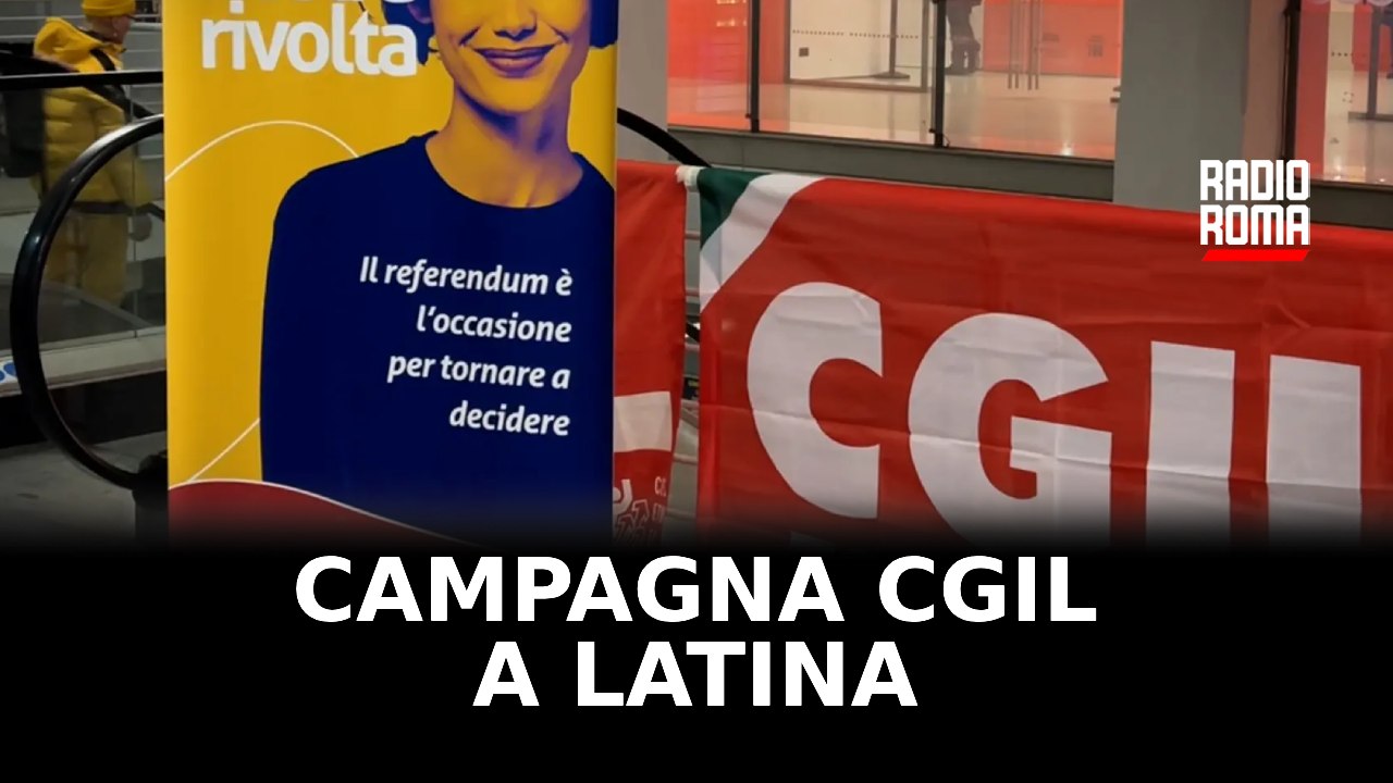 Campagna referendaria della CGIL a Latina: presente il segretario generale Maurizio Landini