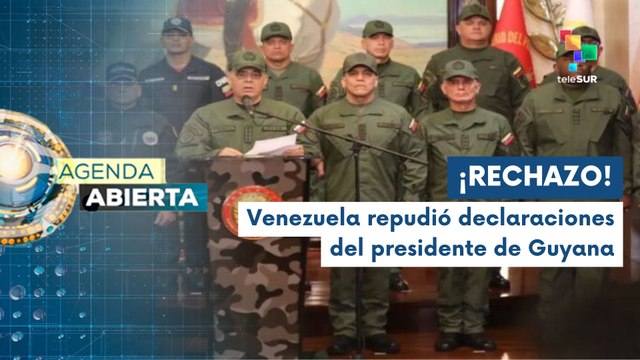 Venezuela repudia declaraciones del presidente de Guyana
