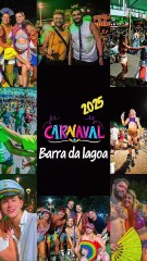 Foliões acompanham o Oscar durante carnaval na Arena Lagoa da Conceição em Florianópolis